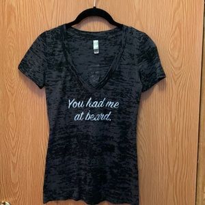 Ladies size small black T-shirt